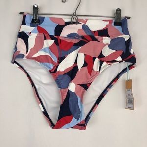 Kona Sol Multicolor Medium Coverage High Waist Bikini Botton